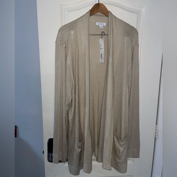Liz Claiborne Sweaters - Liz Claiborne Beige Cardigan Sweater